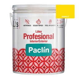 Látex Interior Exterior Paclín Profesional 4 Litros Amarillo