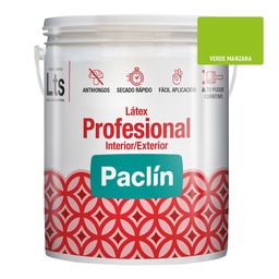 Látex Interior Exterior Paclín Profesional 4 Litros Verde Manzana