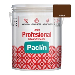 Látex Interior Exterior Paclín Profesional 4 Litros Marrón