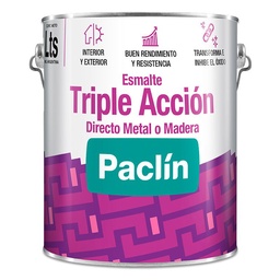 Esmalte Triple Acción Paclin Amarillo 0.45 lt