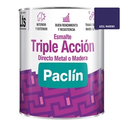 Esmalte Triple Acción Paclín 0.9 Litros Azul Marino