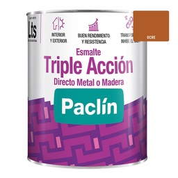 Esmalte Triple Acción Paclin 0.9 Litros Ocre