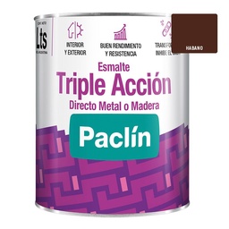 Esmalte Triple Acción Paclín 0.9 Litros Habano