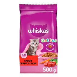 Alimento Gatos Carne-lech Whiskas Gatitos 500gr