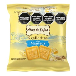 Galletitas Dulces Aires de Luján Sabor Manteca 180 g