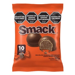 Oblea Smack con Mousse de Chocolate 160 g 10u