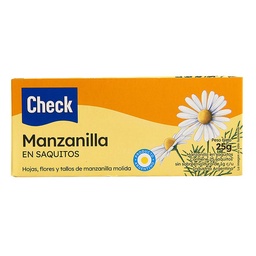 Te Check Manzanilla 25un