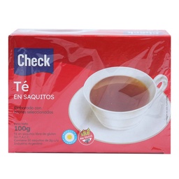 Té en Saquitos Check 100 g 50 u