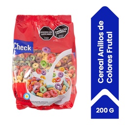 Cereal Anillos Check de Colores Frutal 200 g