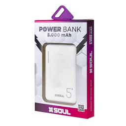 Cargador Portátil Soul 5.000 Mah Blanco