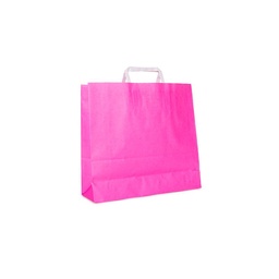 Bolsa de Papel P/regalo Kraft Rosa 30X32cm