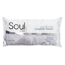 Jabón de Tocador Soul Care Sensible Touch 3X125gr