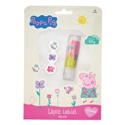 Labial y Stickers Peppa Pig