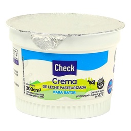 Crema de Leche Check Pasteurizada 200 ml