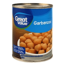 Conserva Vegetales Garbanzos Great Value 350 gr