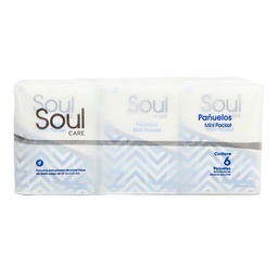 Pañuelos Soul Care Descartables Mini Pocket 6u