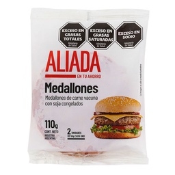 Medallon Aliada de Carne Vacuna 110g 2u