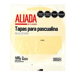 Tapas para Pascualina Aliada Hojaldradas 400g 2u