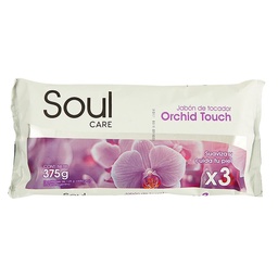 Jabon de Tocador Soul Care Orchid Touch 3X125g