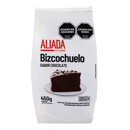 Bizcochuelo Chocolate Aliada x 450 gr