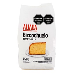 Bizcochuelo Vainilla Aliada x 450 gr