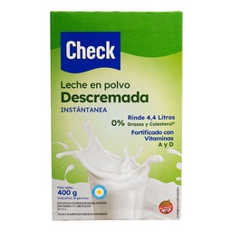 Leche en Polvo Check Drescremada Instantánea 400 g