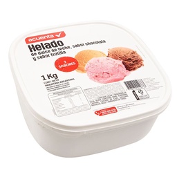 Helado Ddl Frutilla y  Chocolate Acuenta  1kg