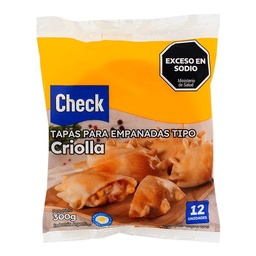 Tapas para Empanadas Check Criollas 300 g 12u