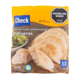 Tapas para Empanadas Check Rotiseras 500 g 12u