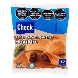 Tapas para Empanadas Check Hojaldre 300 g 12u