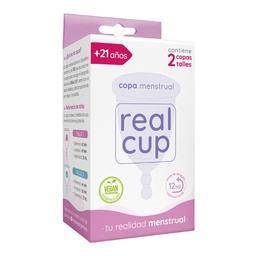 Copa Menstrual Real Cup Talle 1 y 2 +21 Años