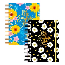 Agenda Onix 202510x15 Primaveral Espiral Hoja Por Dia