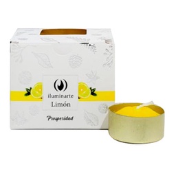 Pack de 12 Velas de Noche Aromaticas Limon