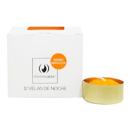 Pack de 12 Velas de Noche Mango Maracuyá