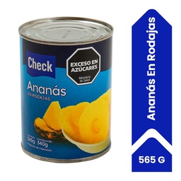 Ananás en Rodajas Check 565 g