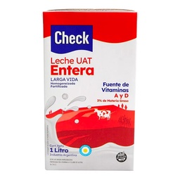 Leche Uat Check Entera Larga Vida 1 l