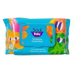 Toallas Humedas Soul Baby Animales Fantasticos 45un