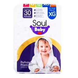 Pañal Soul Baby Premium Xg 30un