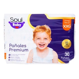 Pañal Soul Baby Premium Xxg 30un