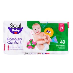 Pañal P Soul Baby 40un