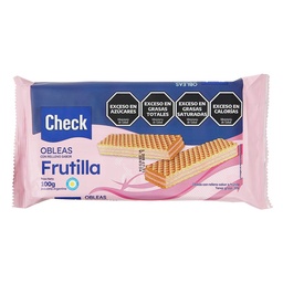 Obleas Check Frutilla 100 g