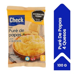 Puré de Papas Check Sabor 4 Quesos 100 g