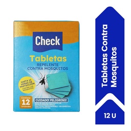 Tabletas Check Contra Mosquitos 12un