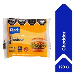 Queso Cheddar Check 120 g 10 u