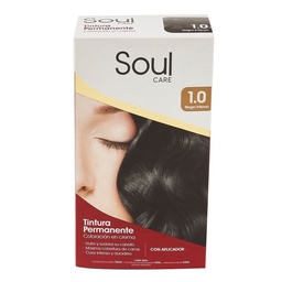 Tintura Permanente Soul Care 1.0 Negro Intenso