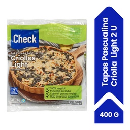 Tapas Pascualina Check Criolla Light 400 g