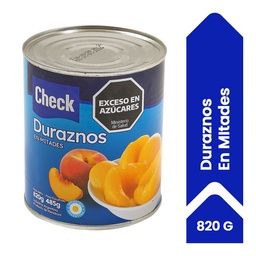 Duraznos en Mitades Check 820g