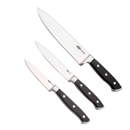 Set de 3 Cuchillos para Chef Brinox Lde Acero Inoxidable