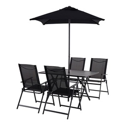 Set Comedor Premium 6 Piezas Greyson Negro