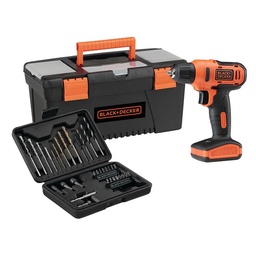 Combo Taladro Black & Decker + Caja de Herramnientas + Maletin Ld12ba-ar